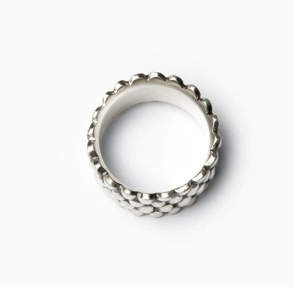 Bague épaisse en argent - Mantra - Image 2