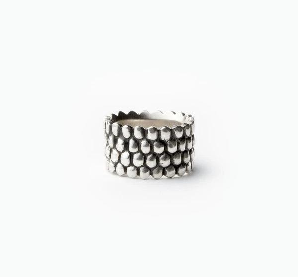 Bague épaisse en argent - Mantra - Image 3