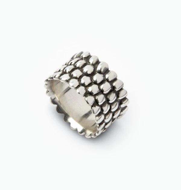Bague épaisse en argent - Mantra - Image 4