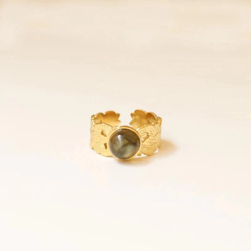 Bague feuille Labradorite - Image 2