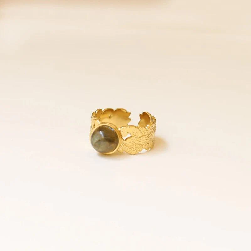 Bague feuille Labradorite - Image 3