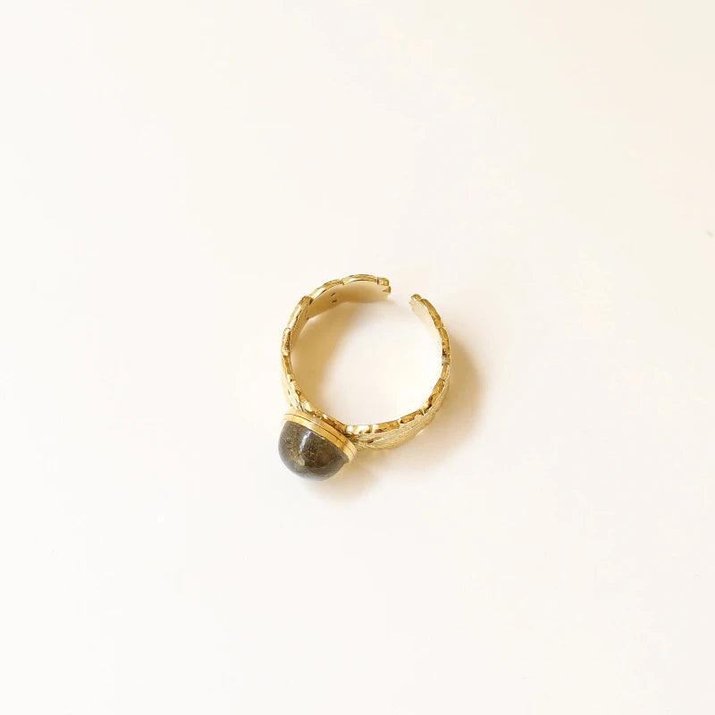 Bague feuille Labradorite - Image 4