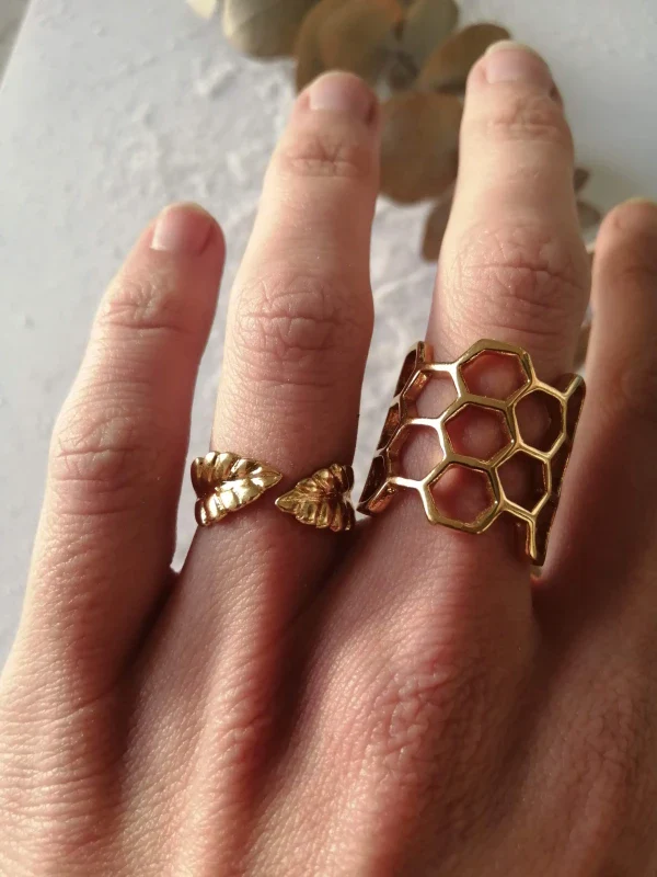 Bague or - Hêtre - Image 2