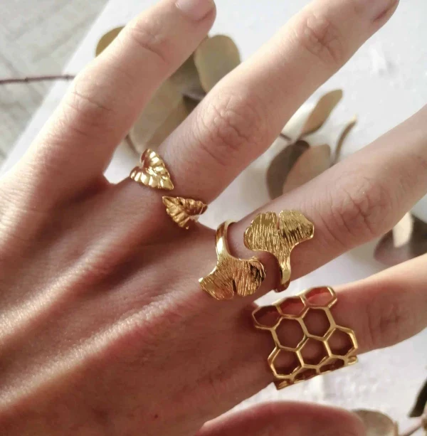Bague or - Hêtre - Image 4