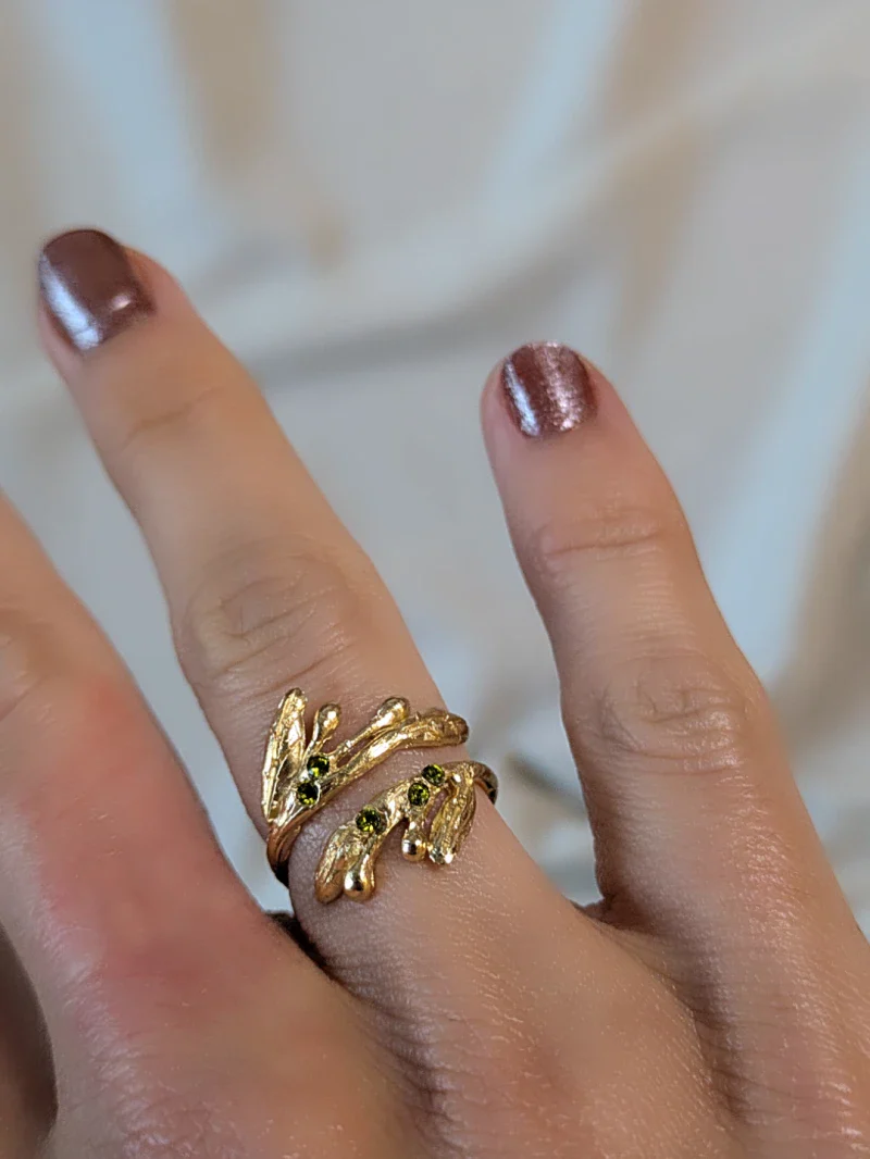 Bague feuilles d'olivier - L'olivera - Image 2