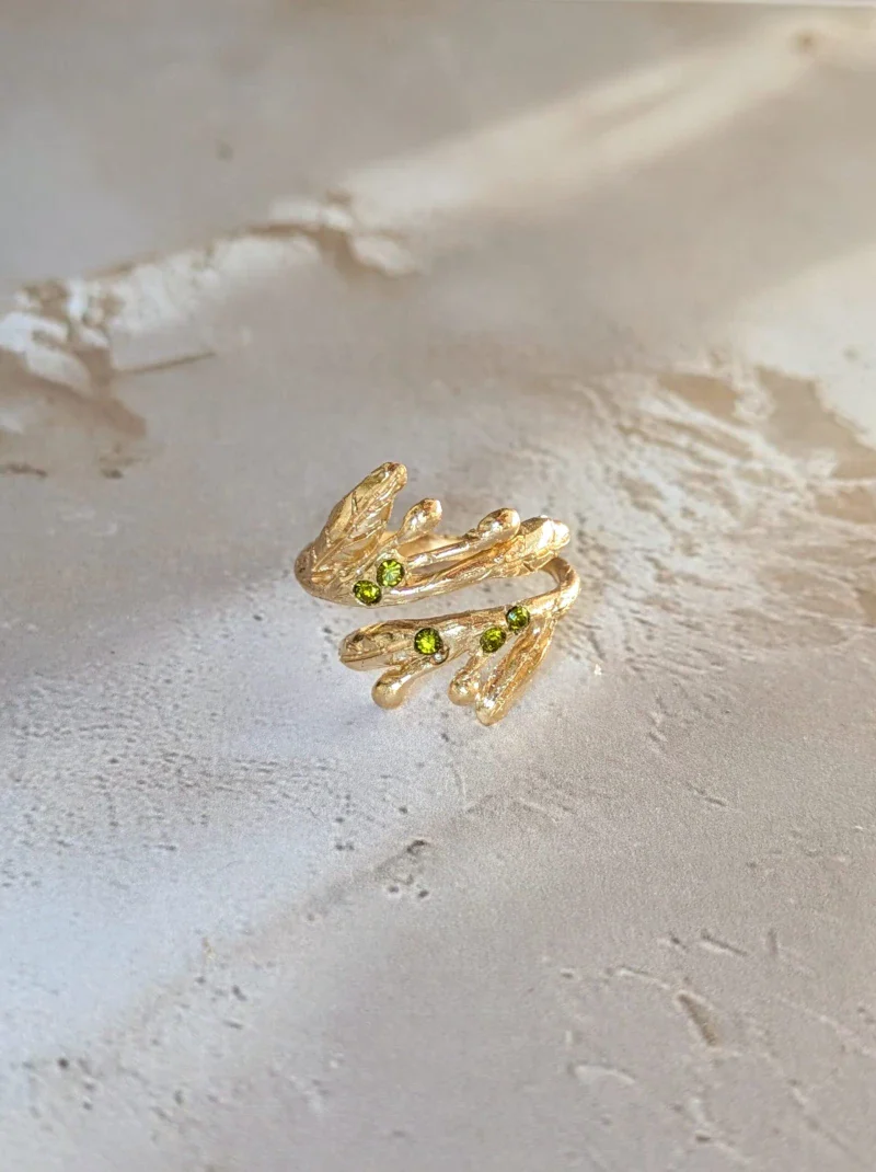 Bague feuilles d'olivier - L'olivera - Image 4