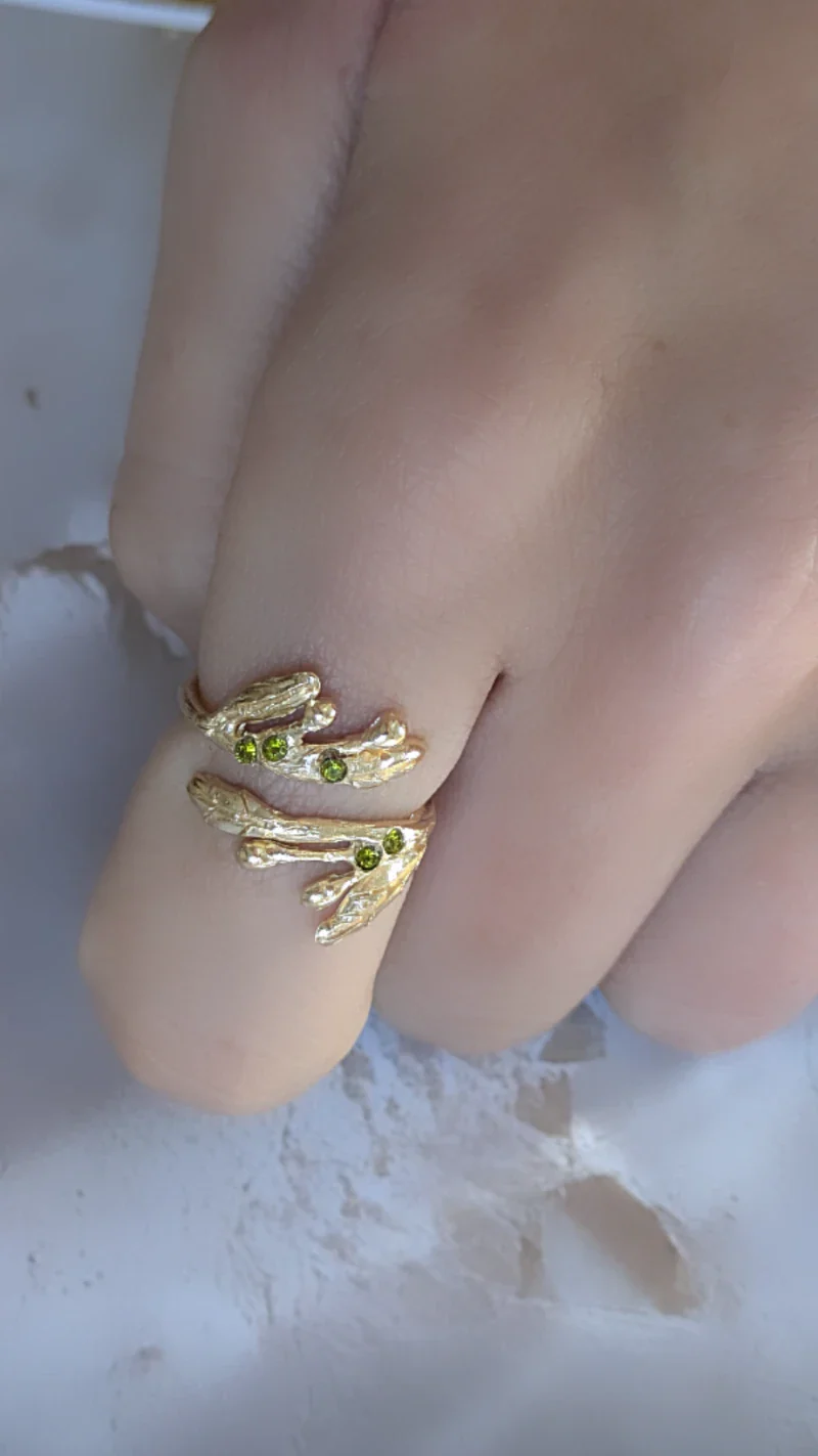 Bague feuilles d'olivier - L'olivera - Image 5