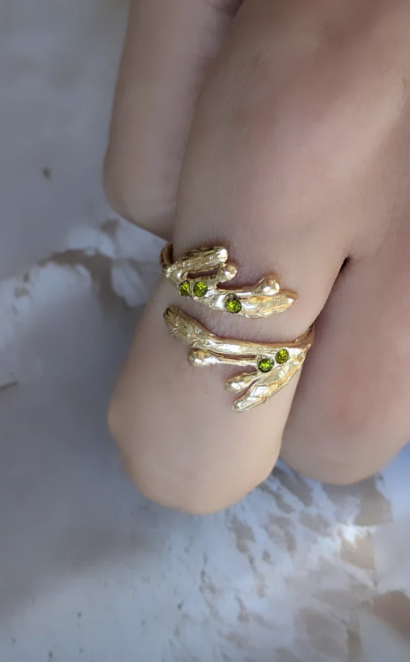 Bague feuilles d'olivier - L'olivera - Image 6