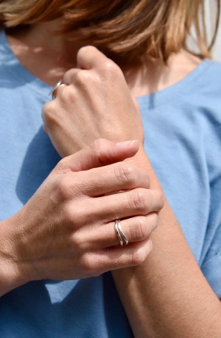 Bague en argent massif minimaliste - Ola - Image 4