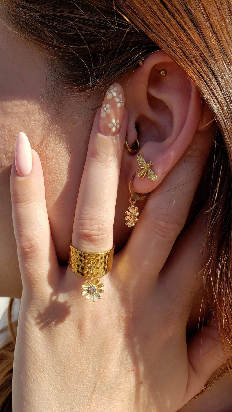 Bague Pâquerette or