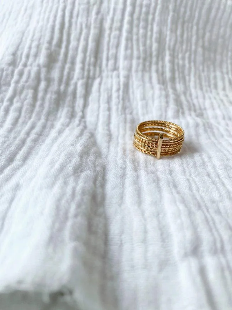 Bague semainier doré ou argenté -  Dolce - Image 2