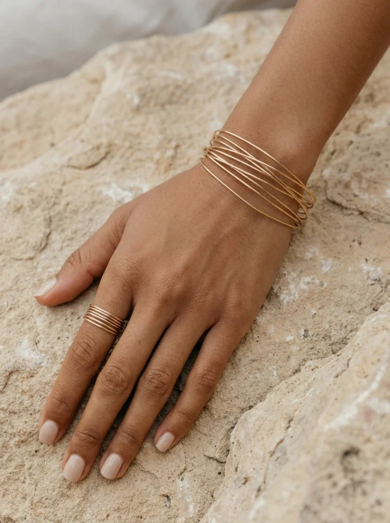 Bague semainier doré ou argenté - Faith - Image 11