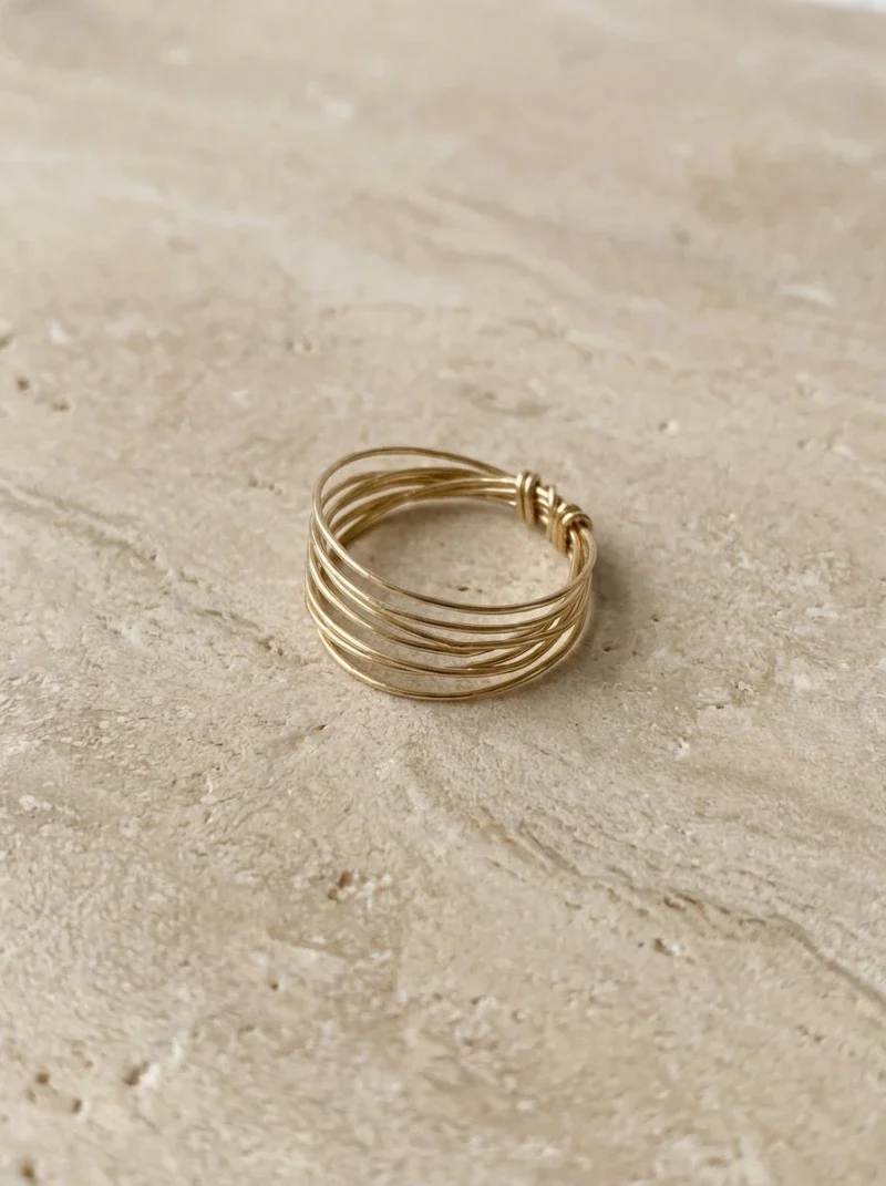 Bague semainier doré ou argenté - Faith - Image 14