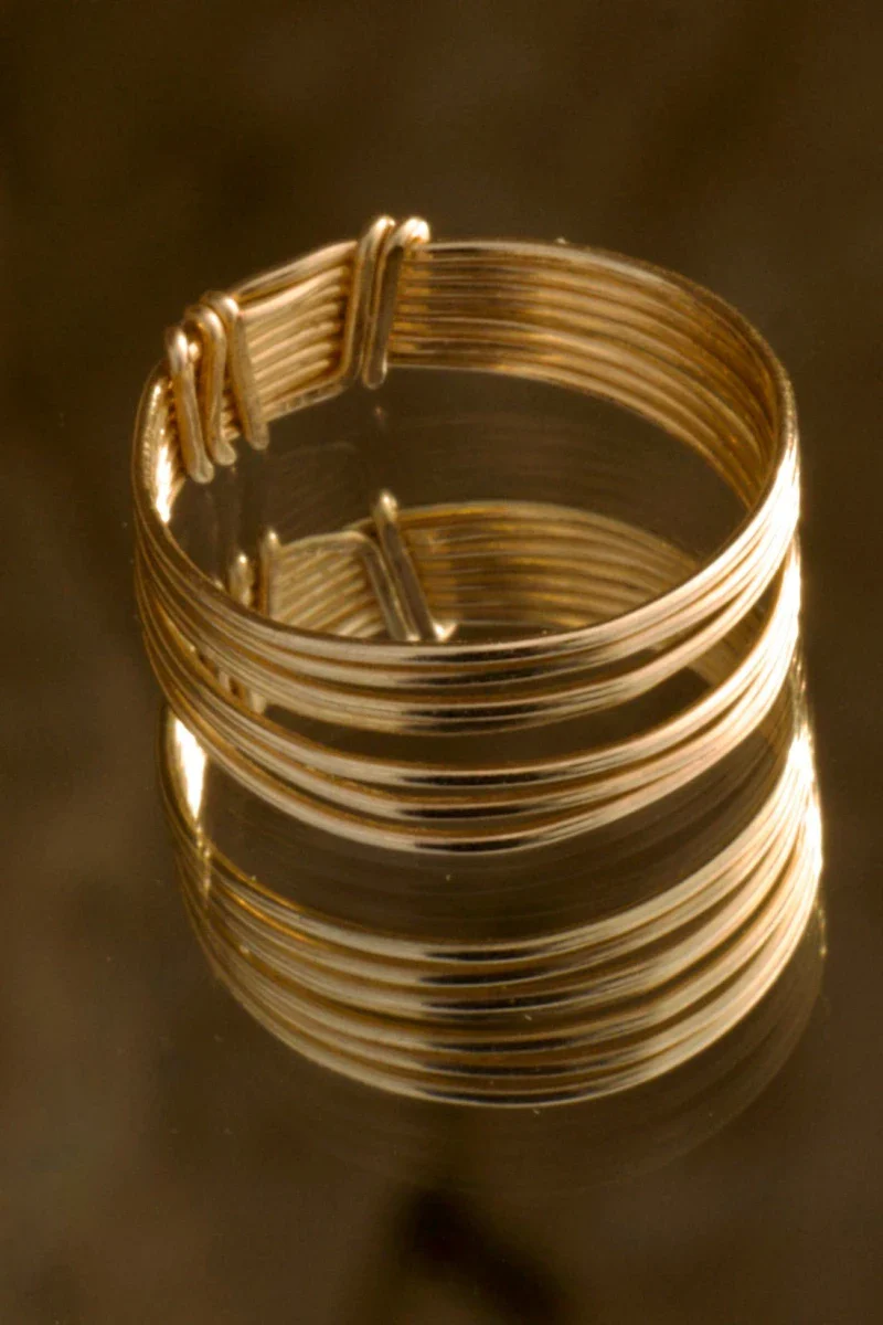 Bague semainier doré ou argenté - Faith - Image 7
