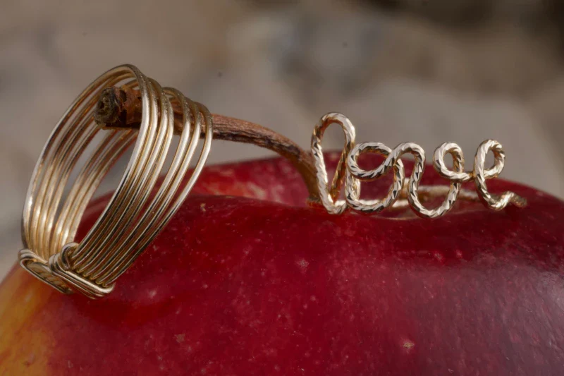 Bague semainier doré ou argenté - Faith - Image 9