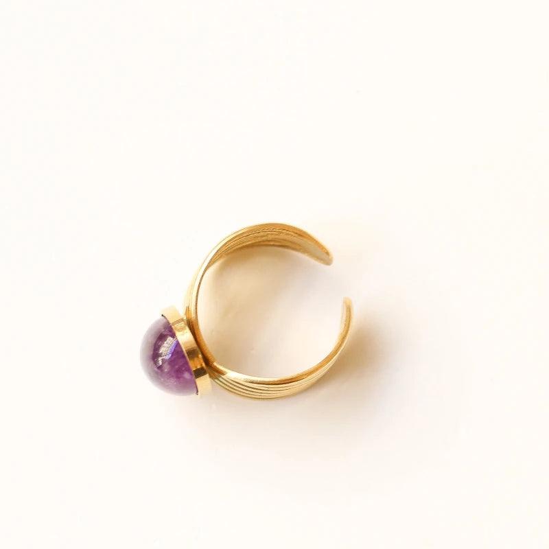 Bague vague Améthyste - Image 5
