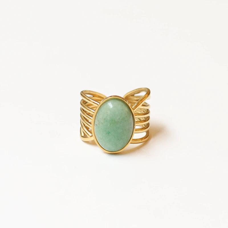 Bague vague Aventurine - Image 2