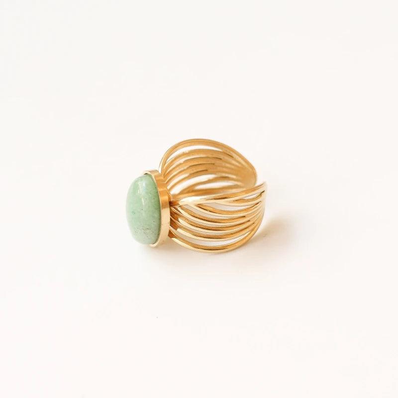 Bague vague Aventurine - Image 3