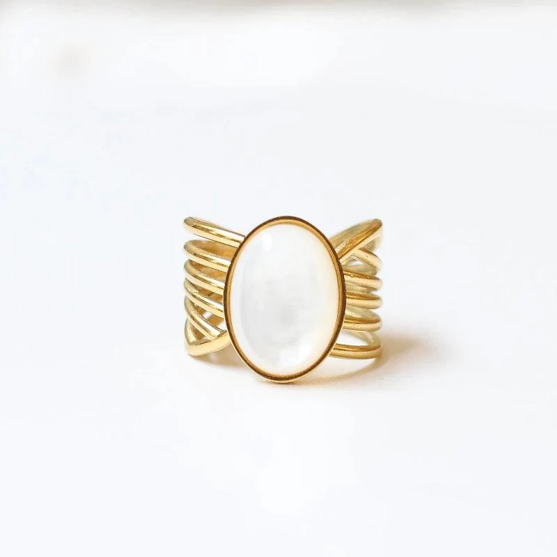 Bague vague Nacre - Image 2
