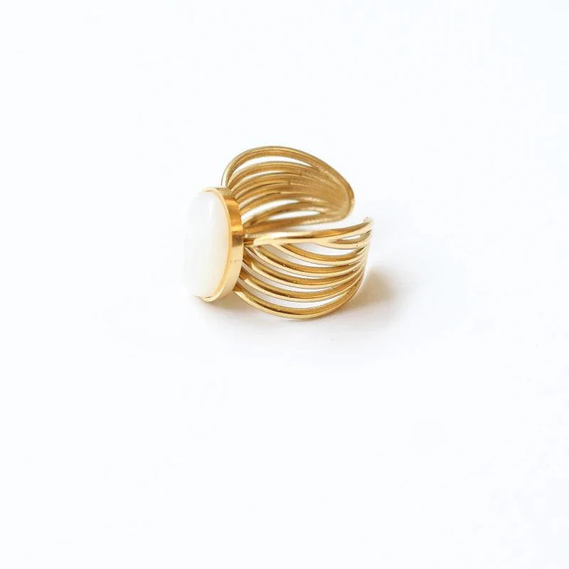 Bague vague Nacre - Image 4