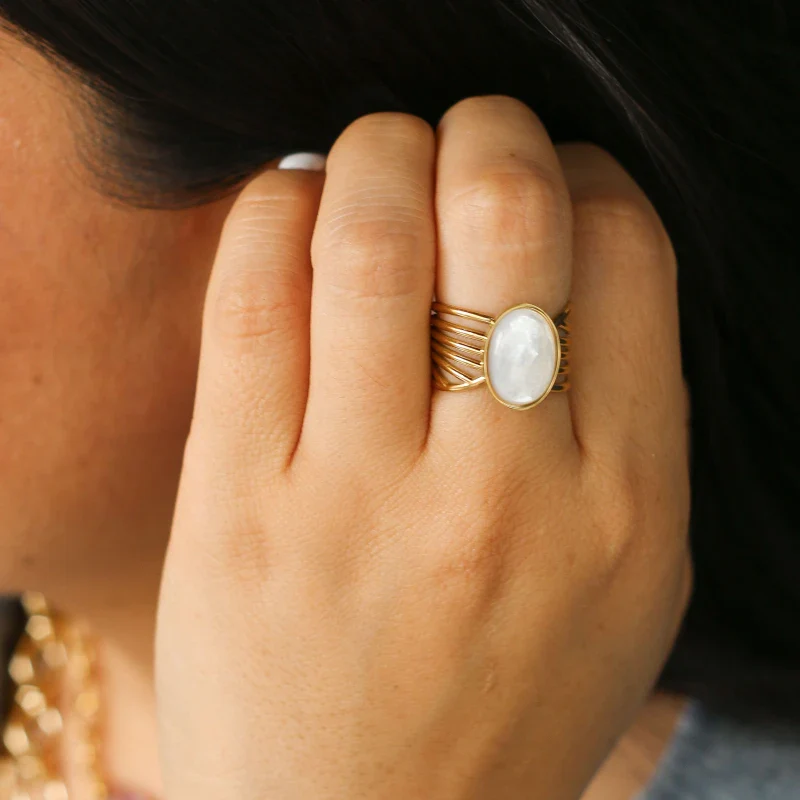 Bague vague Nacre - Image 5
