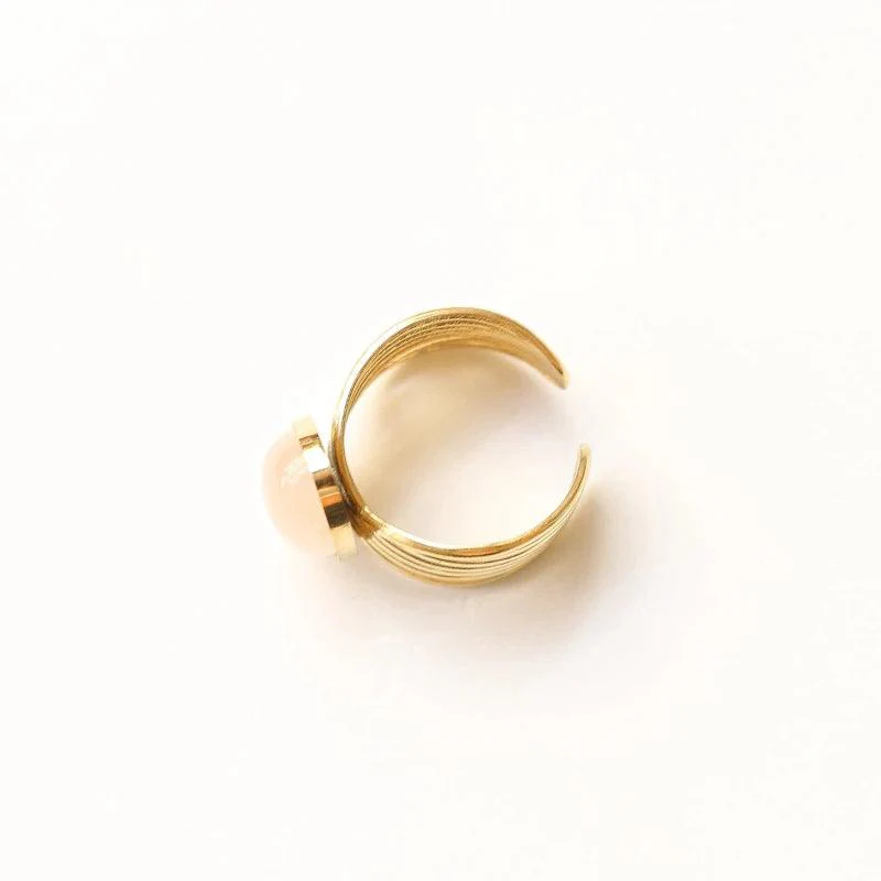 Bague vague Quartz rose - Image 6