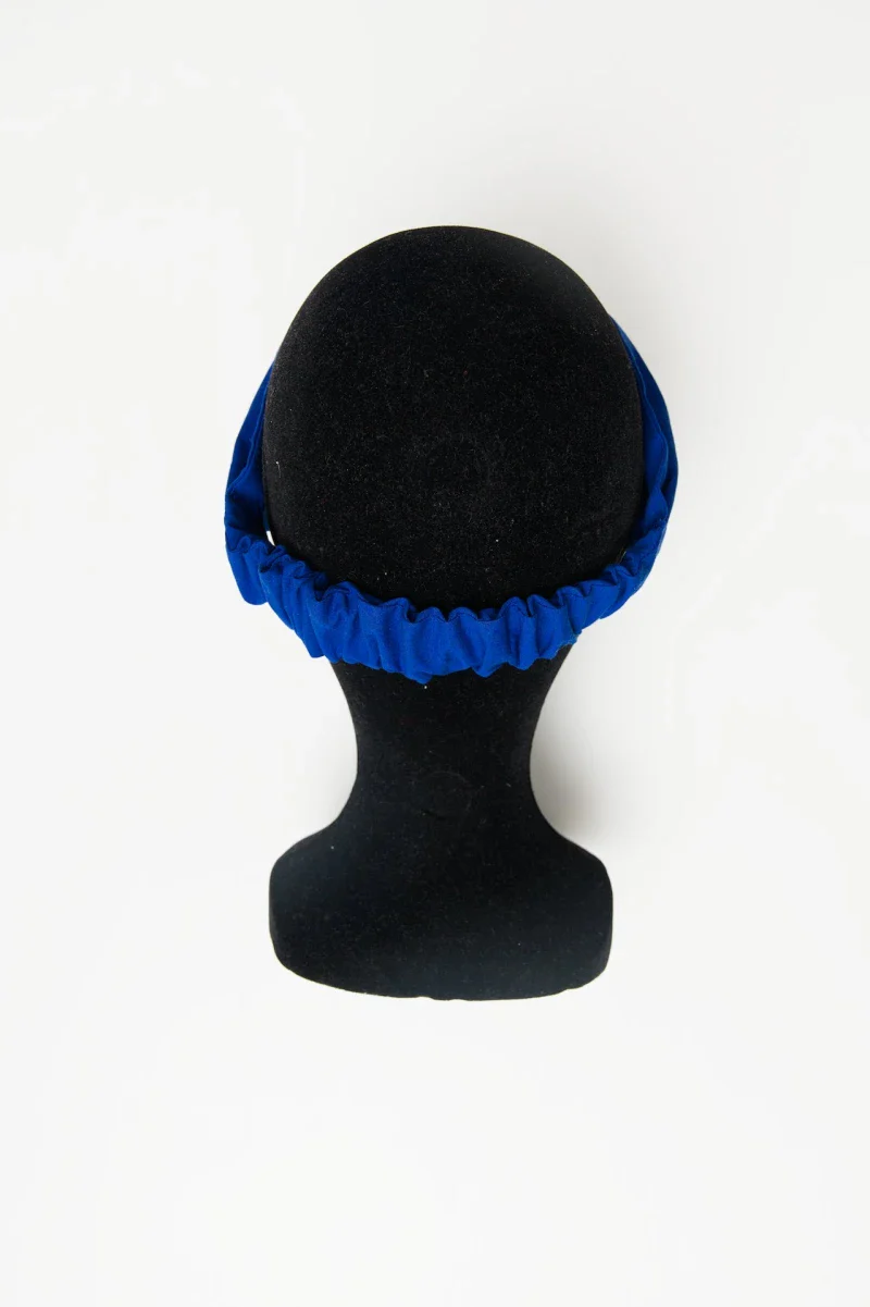 Bandeau éco-responsable en coton biologique bleu - Image 4