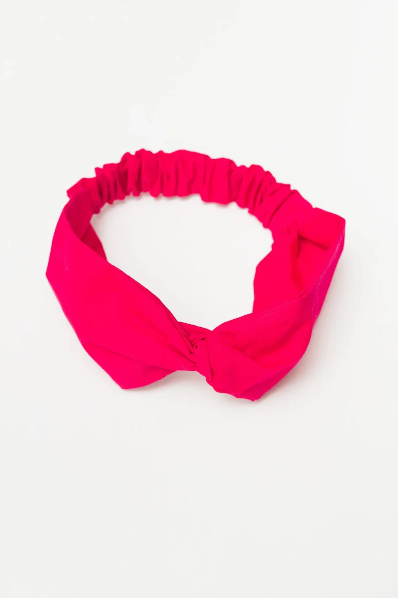 Bandeau en coton bio certifié rose - Image 5