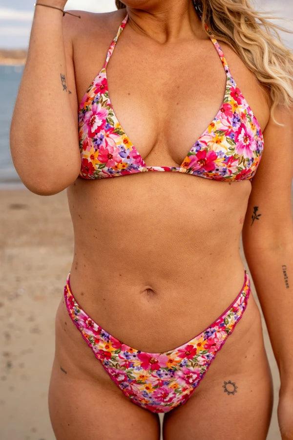 Bas de maillot de bain tanga réversible - Dahlia - Image 3