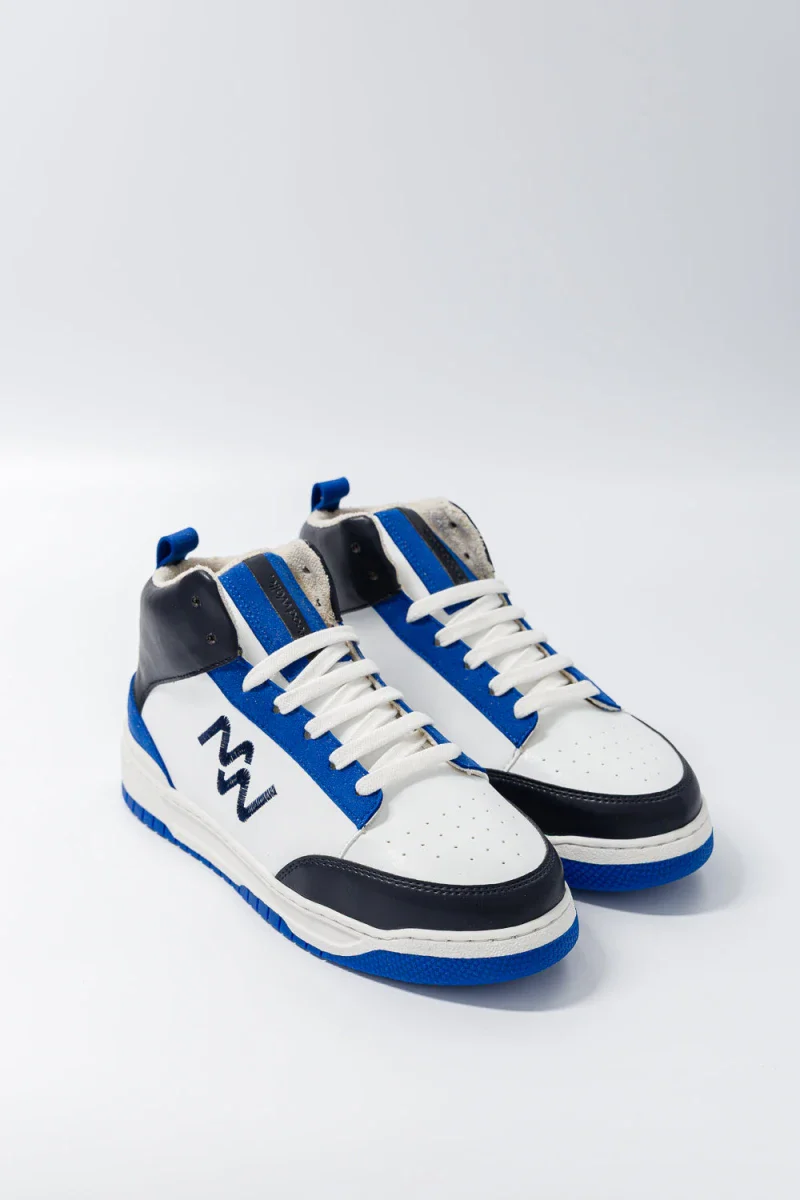 Basket montante vegan - French Touch Blue Spirit - Image 3