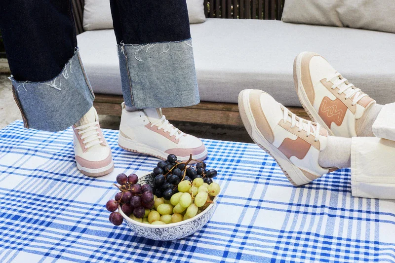 Basket vegan beige et blanche - Dream Big Cafe Latte - Image 5