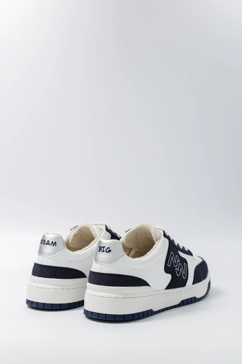 Basket vegan bleu marine et blanche - Dream Big - Image 5