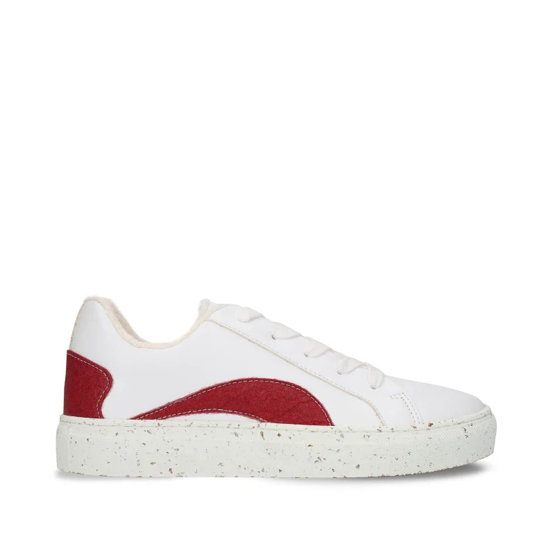 Baskets en cuir de pomme et Piñatex rouge - Berlin - Image 5