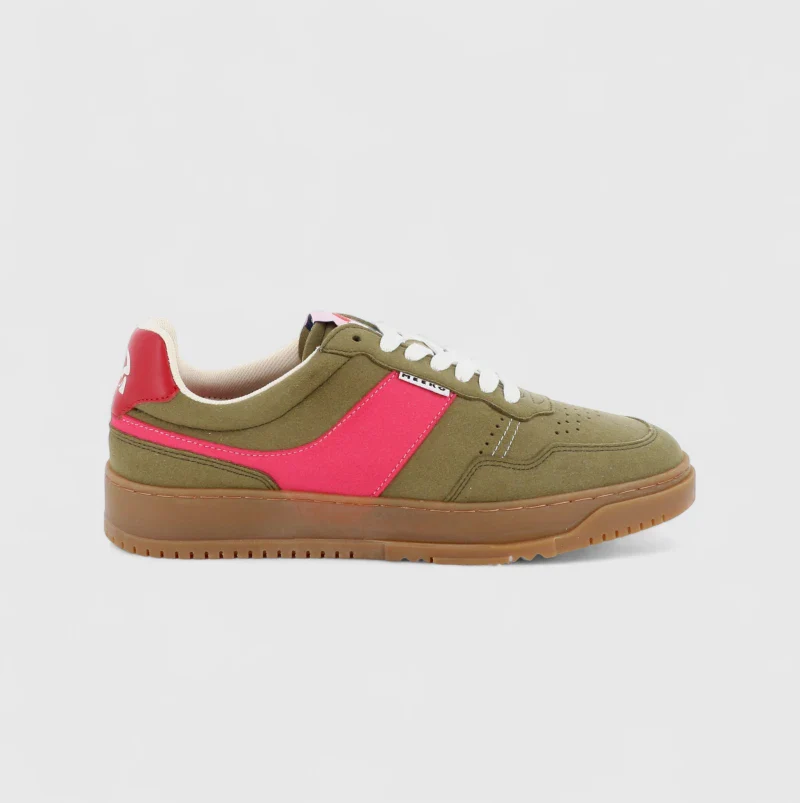 Baskets vert kaki unisexes véganes en toile de Cordura - Kiboko khaki - Image 2