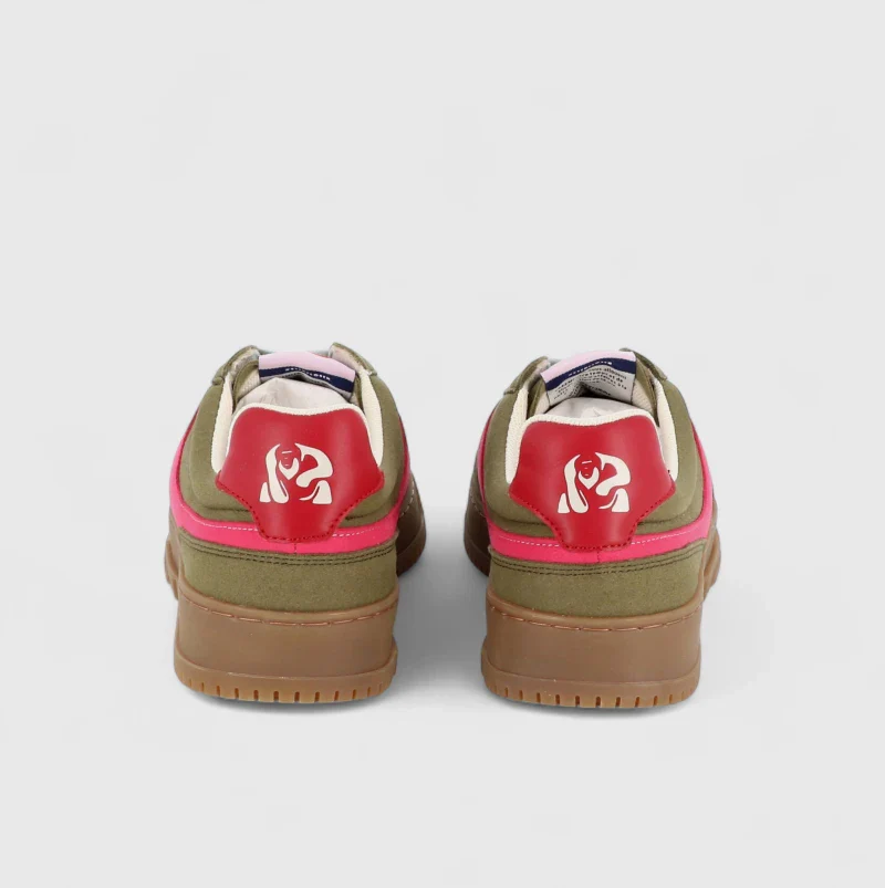 Baskets vert kaki unisexes véganes en toile de Cordura - Kiboko khaki - Image 3