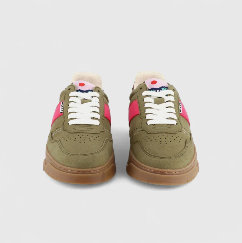 Baskets vert kaki unisexes véganes en toile de Cordura - Kiboko khaki - Image 4