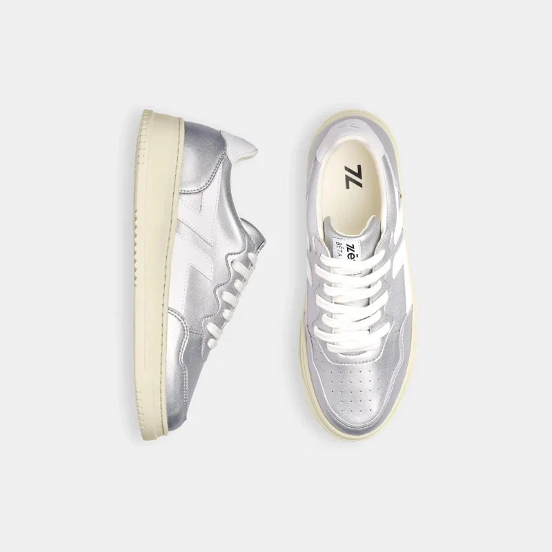 Baskets recyclées - Bêta B1 Silver - Image 9