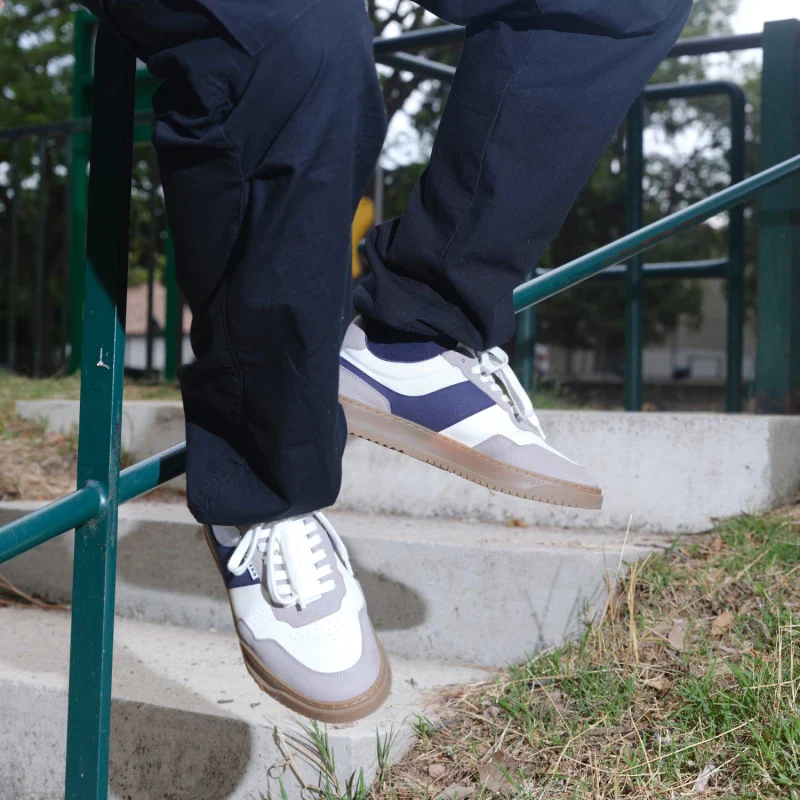 Baskets unisexes véganes en toile de Cordura - Kiboko Navy - Image 11