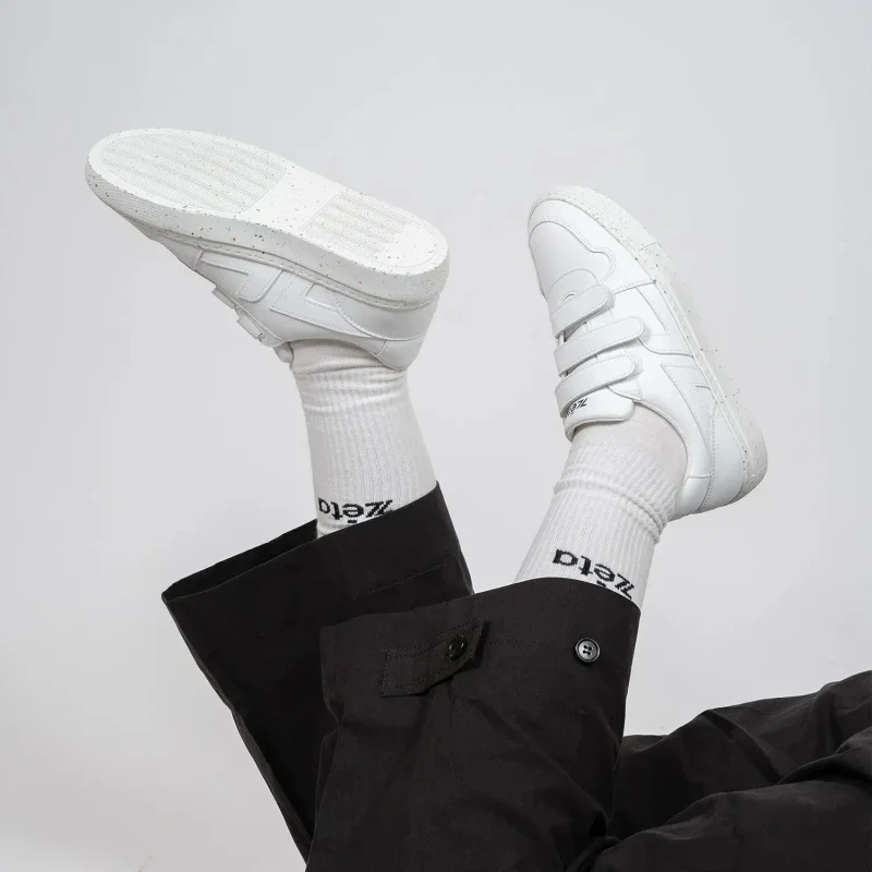 Baskets véganes blanches - Velcro - Image 12