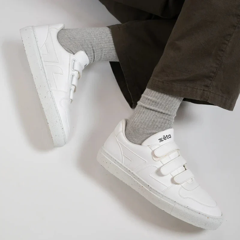 Baskets véganes blanches - Velcro - Image 14