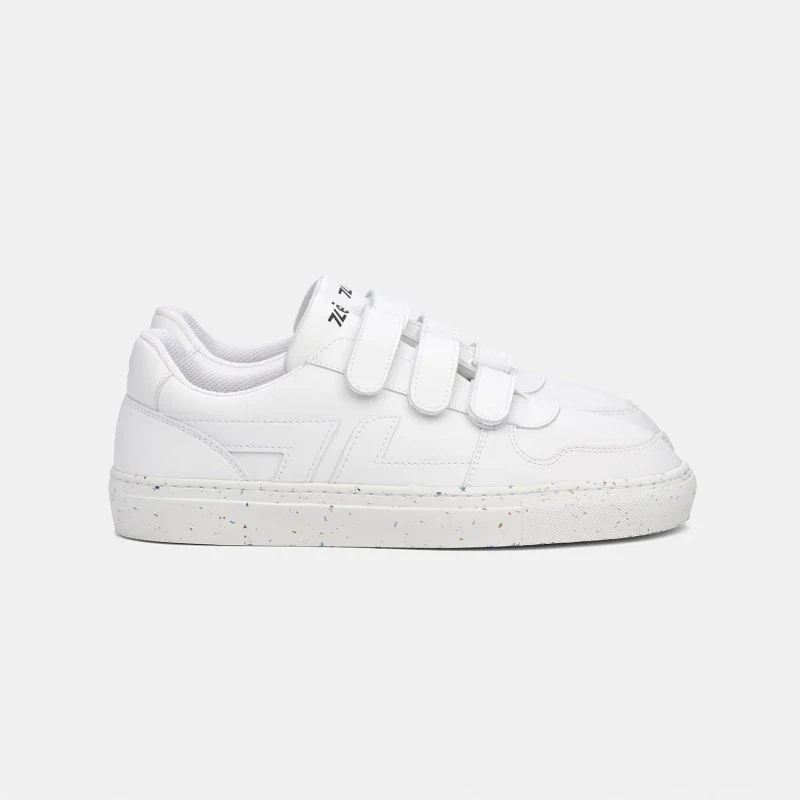 Baskets véganes blanches - Velcro - Image 8