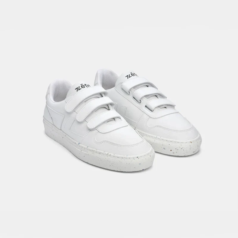 Baskets véganes blanches - Velcro - Image 9
