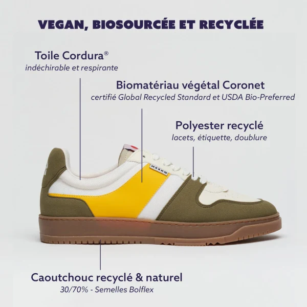 Baskets véganes en toile de Cordura Jungle - Kiboko - Image 3