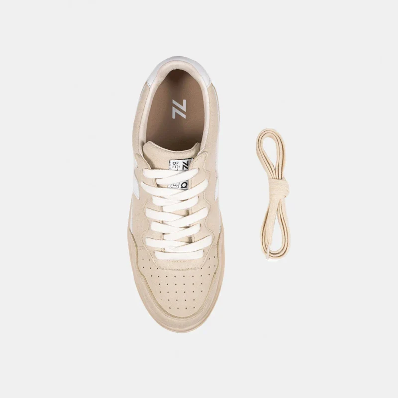 Baskets véganes suède beige - Bêta B3 - Image 11