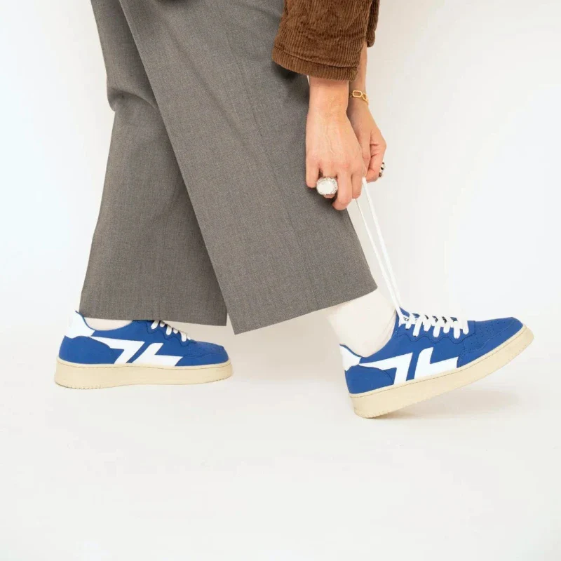 Baskets véganes suède bleu cobalt - Bêta B3 - Image 12