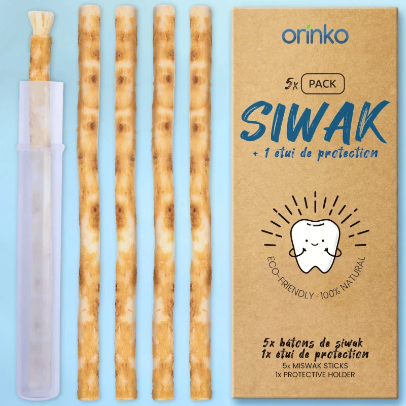 Bâtons de Siwak x5 + Étui de protection - Brosse à Dents 100% Naturelle - Image 17