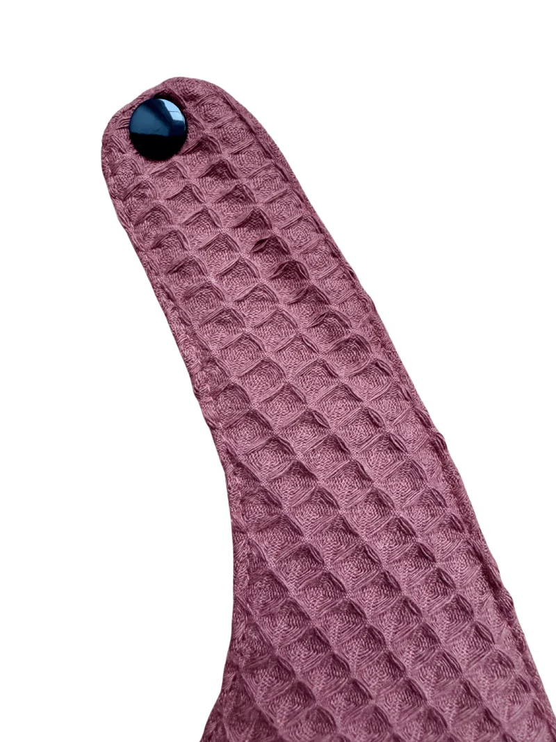 Bavoir bandana en tissu nid d'abeille - Fabriqué en France (5 couleurs) - Image 11