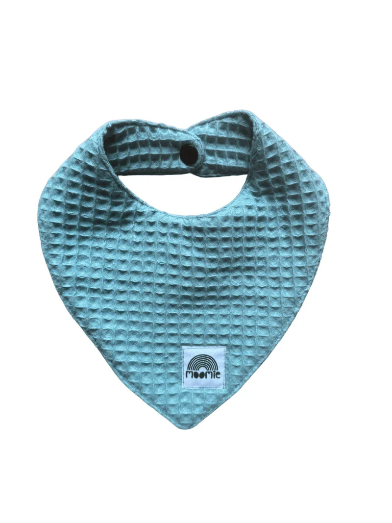 Bavoir bandana en tissu nid d'abeille - Fabriqué en France (5 couleurs) - Image 13