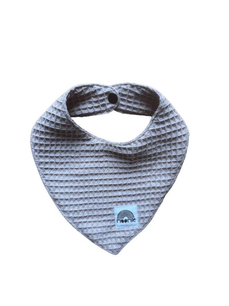 Bavoir bandana en tissu nid d'abeille - Fabriqué en France (5 couleurs) - Image 14