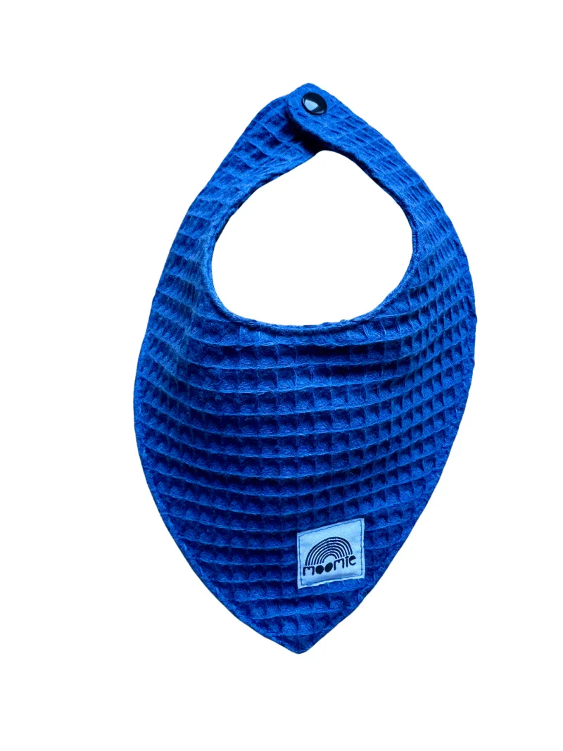 Bavoir bandana en tissu nid d'abeille - Fabriqué en France (5 couleurs) - Image 16
